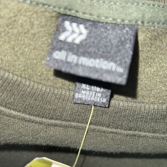 ALL IN MOTION Olive Green Fleece Pullover Sweater-XL NWT - Picture 6 of 8
